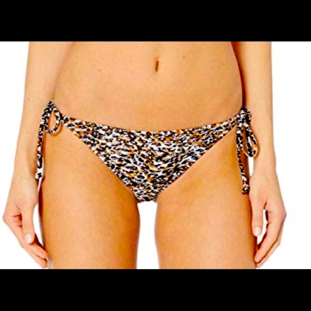 👙 VOLCOM “Ran WILDLY” SKIMPY STRING BIKINI BOTTOM SIZE S ( 3-5)👙NEW w tags.